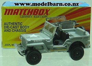 1/52 Willys Military Jeep (grey) "Service Patrol"-jeep-Model Barn