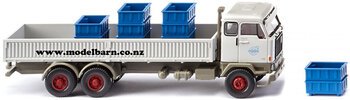 1/87 Volvo F88 3-Axle Flat Deck Truck (white) "Volvo"-trucks-and-trailers-Model Barn