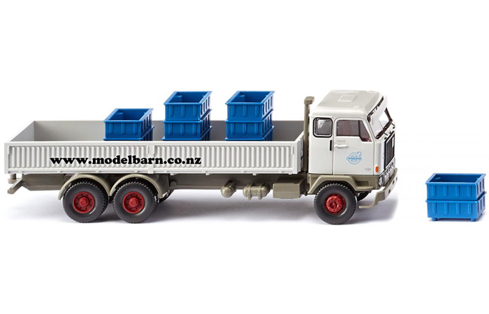 1/87 Volvo F88 3-Axle Flat Deck Truck (white) "Volvo"