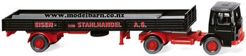 1/87 MAN Prime Mover & Semi Flat Deck Trailer "Eisen und Stahlhandel AG"-trucks-and-trailers-Model Barn