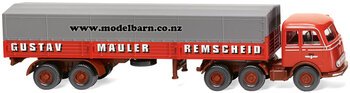 1/87 Mercedes LPS 333 Prime Mover & Semi Covered Trailer "Mauler"-trucks-and-trailers-Model Barn