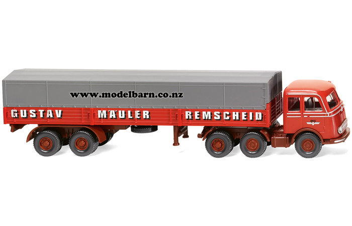1/87 Mercedes LPS 333 Prime Mover & Semi Covered Trailer "Mauler"