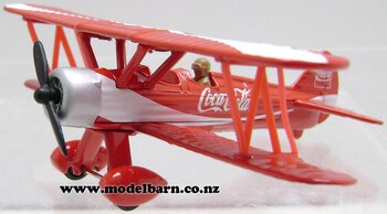 Stearman Biplane "Coca-Cola" (107mm)-aircraft-Model Barn