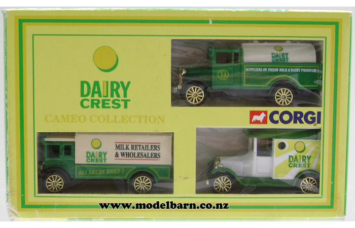 Morris Tanker, AEC Box Truck, Ford Model T Van "Dairy Crest"