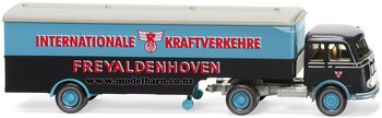 1/87 Mercedes Prime Mover & Semi Box Trailer "Freyaldenhoven"-trucks-and-trailers-Model Barn