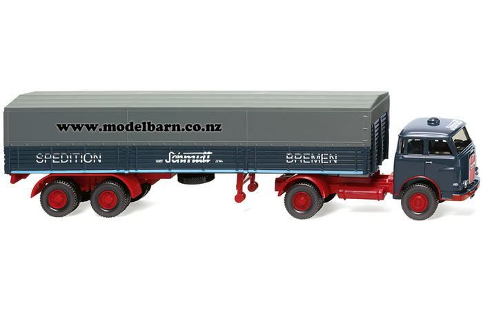 1/87 MAN Prime Mover & Semi Covered Trailer "Schmidt"