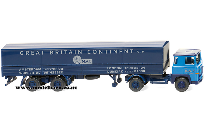 1/87 Scania 111 Prime Mover & Semi Covered Trailer "M.A.T."