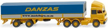 1/87 Iveco Prime Mover & Semi Covered Trailer "Danzas"-trucks-and-trailers-Model Barn