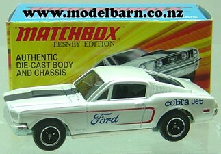 1/60 Ford Mustang 428 Cobra Jet (1968, white & black)-ford-Model Barn