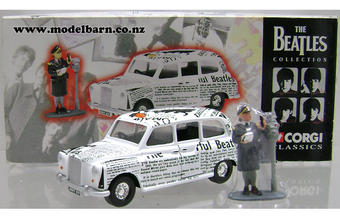 London Taxi & Rita Meter Maid Figurine "The Beatles"
