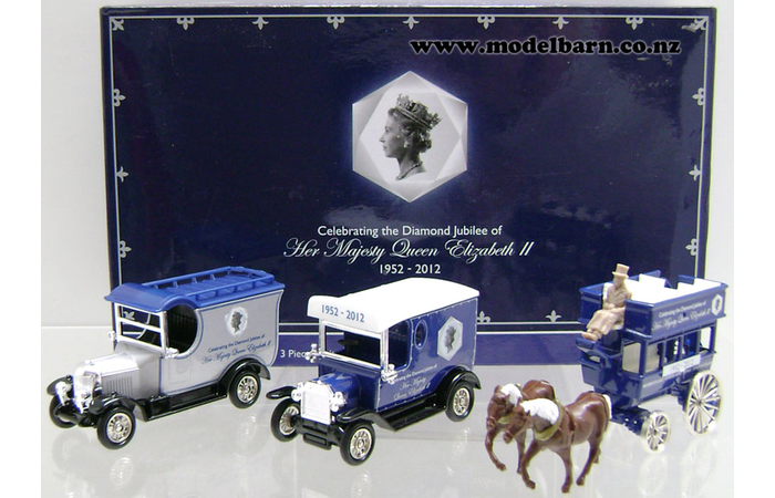 Ford Model T Van, Morris Van, Horse Drawn Bus "Queen Elizabeth II Diamond Jubilee"