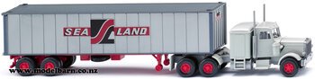 1/87 Peterbilt Prime Mover & Semi Container Trailer "Sealand"-trucks-and-trailers-Model Barn