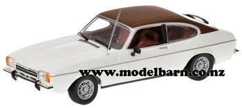 1/43 Ford Capri Mk II (1974, white & brown)-ford-Model Barn