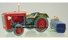 Battery Operated Tin Tractor "Good Harvest" 