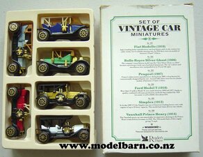 Vintage Car Miniatures Set of 6-ford-Model Barn