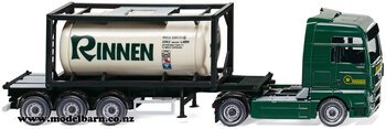 1/87 MAN TGX Prime Mover & Semi Tank Container Trailer "Rinnen"-trucks-and-trailers-Model Barn
