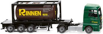1/87 MAN TGX Euro 6c Prime Mover & Semi Tank Container Trailer "Rinnen"-trucks-and-trailers-Model Barn