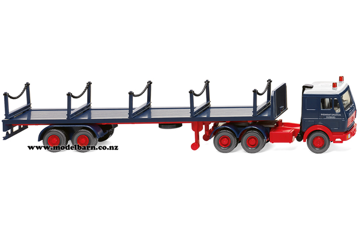 1/87 Mercedes 3850 Prime Mover & Semi Stanchion Trailer "Rheinkraft"