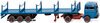 1/87 Mercedes Prime Mover & Semi Stanchion Trailer (Azure Blue)
