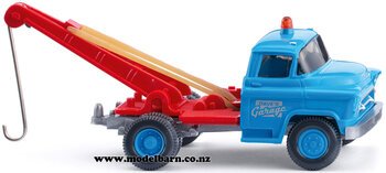 1/87 Chev Tow Truck (1955, blue) "Dave's Garage"-trucks-and-trailers-Model Barn