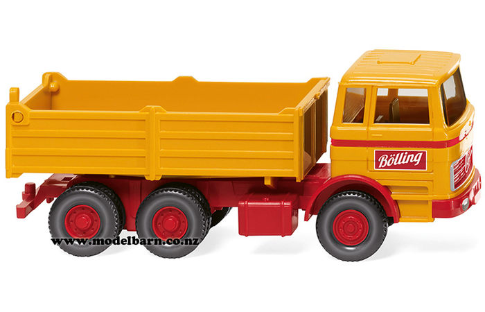 1/87 Mercedes 3-Axle Tip Truck (yellow) "Bolling"