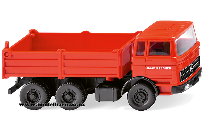 1/87 Mercedes 3-Axle Tip Truck (red & black) "Raab Karcher"