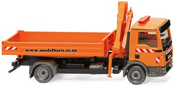 1/87 MAN TGL Euro 6 2-Axle Hiab Truck (Municipal Orange)-trucks-and-trailers-Model Barn