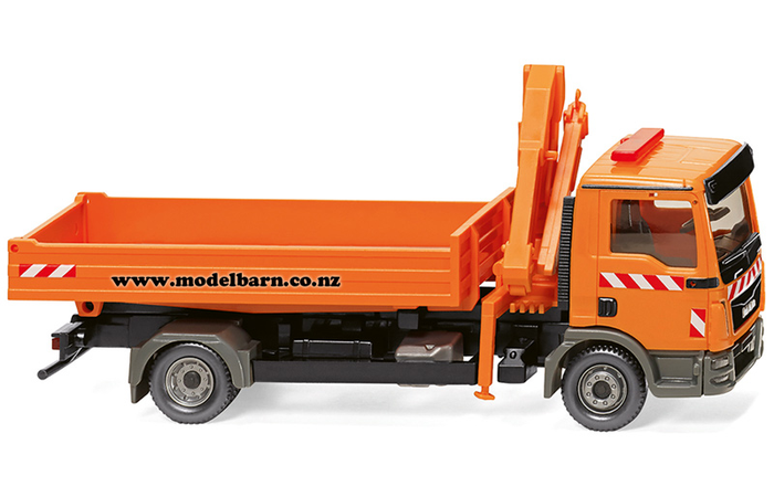 1/87 MAN TGL Euro 6 2-Axle Hiab Truck (Municipal Orange)