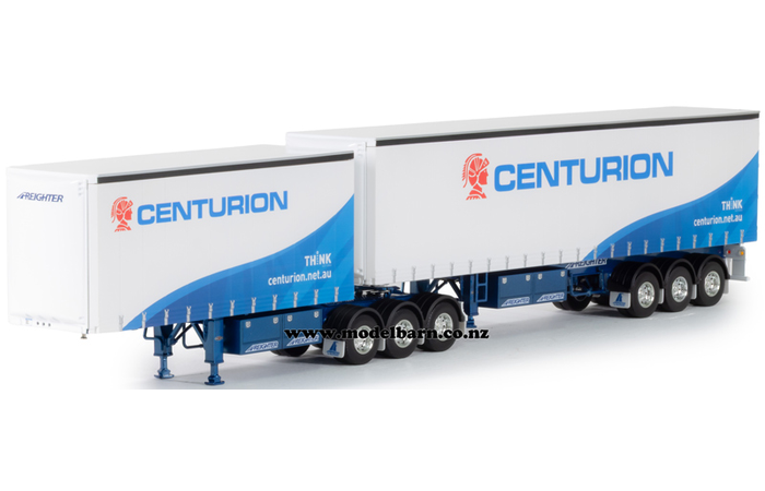 1/50 Freighter Tautliner B-Double Trailer Set "Centurion"