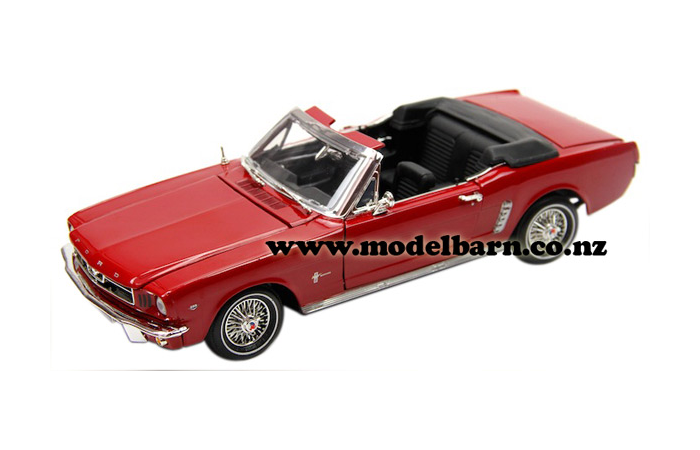 1/18 Ford Mustang Convertible (1964, red)