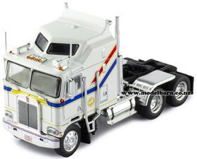 1/64 Kenworth K100 Aerodyne Prime Mover (1976, white) "Bicentennial"-trucks-and-trailers-Model Barn