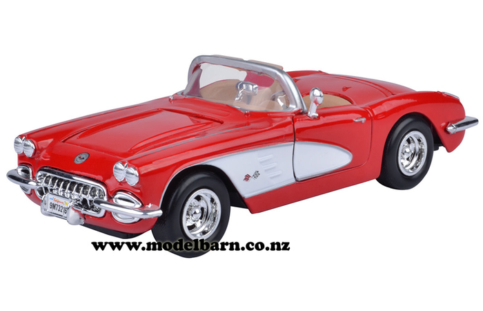 1/24 Chev Corvette Convertible (1959, red & white)