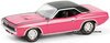 1/64 Plymouth Cuda (1970, pink & black)