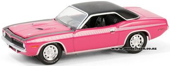 1/64 Plymouth Cuda (1970, pink & black)-vehicles-Model Barn