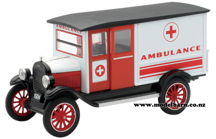 1/32 Chev Type H 1-Ton Ambulance (1924, red, white & black)
