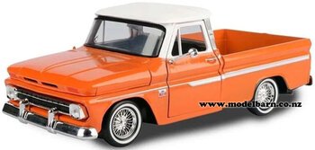1/24 Chev C10 Fleetside Pick-Up (1966, orange & white)-vehicles-Model Barn