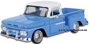 1/24 GMC C1000 Fenderside Pick-Up (1966, blue & white)-vehicles-Model Barn