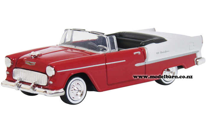 1/43 Chev Bel Air Convertible (1955, red & white)