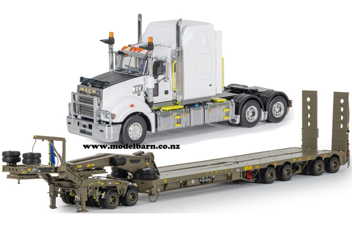 1/50 Mack Super-Liner III with Drake 2x8 Dolly & 4x8 Trailer Combo "Australian Army"