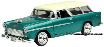 1/24 Chev Bel Air Nomad (1955, green & white)-chevrolet-and-gmc-Model Barn