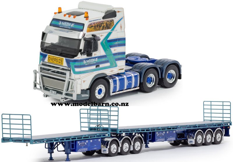 1/50 Volvo FH3 Globetrotter XXL & Freighter Flat Top B-Double