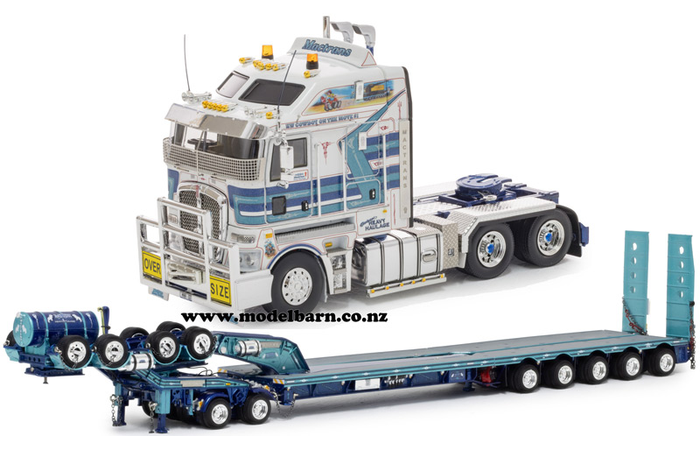 1/50 Kenworth K200 2.8m with Drake 2x8 Dolly & 5x8 Low Loader Trailer Combo "Mactrans Heavy Haulage"
