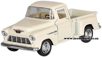 1/32 Chev 3100 Stepside Pick-Up (1955, white)-chevrolet-and-gmc-Model Barn