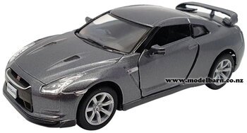1/38 Nissan GTR R35 (2009, grey)-nissan-and-datsun-Model Barn