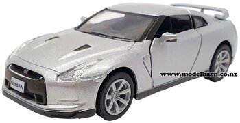1/38 Nissan GTR R35 (2009, silver)-nissan-and-datsun-Model Barn