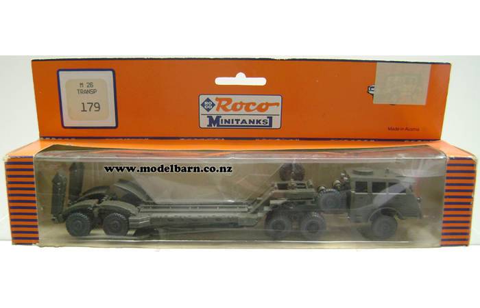 1/87 Pacific M26 Prime Mover & M15 Low Loader Trailer Tank Transporter