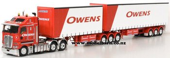 1/50 KW K200 2.3m & Tautliner B-Double Combo "Owens"-trucks-and-trailers-Model Barn