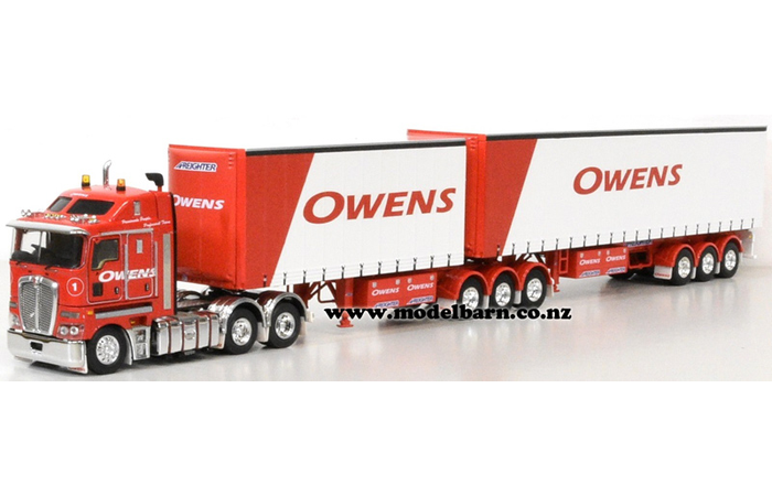 1/50 KW K200 2.3m & Tautliner B-Double Combo "Owens"