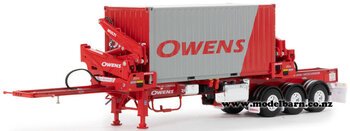 1/50 O'Phee Boxloader Side Loader Trailer with Container "Owens"-trucks-and-trailers-Model Barn