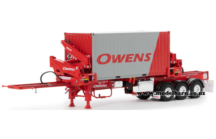 1/50 O'Phee Boxloader Side Loader Trailer with Container "Owens"
